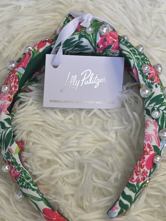 NWT Lilly Pulitzer Knot Headband With Pearls \